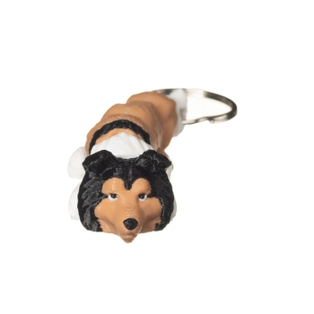 Owczarek szkocki długowłosy brelok do kluczy klasyczne umaszczenie